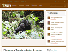 Tablet Screenshot of kagerasafaris.com